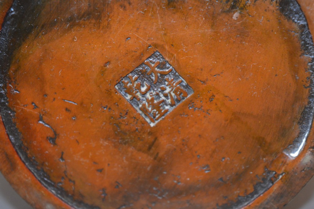 Large (1kg) Chinese Bronze Brush Pot, c1870 View IX