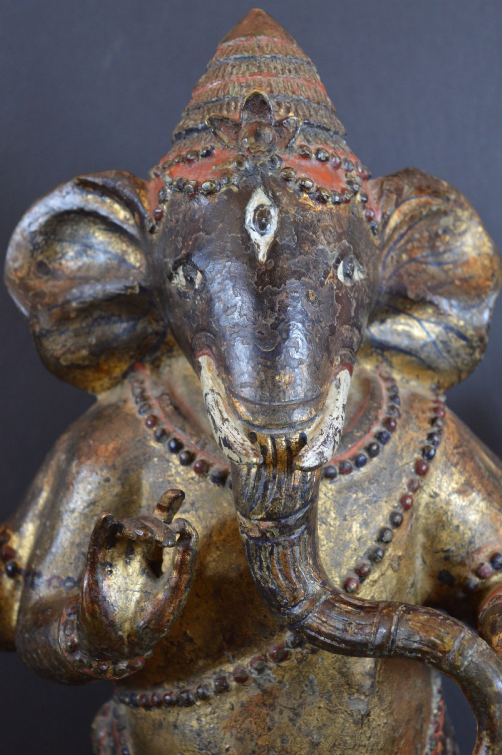 Large (10kg) Indian Bronze Ganesh Statue, c1820 View II
