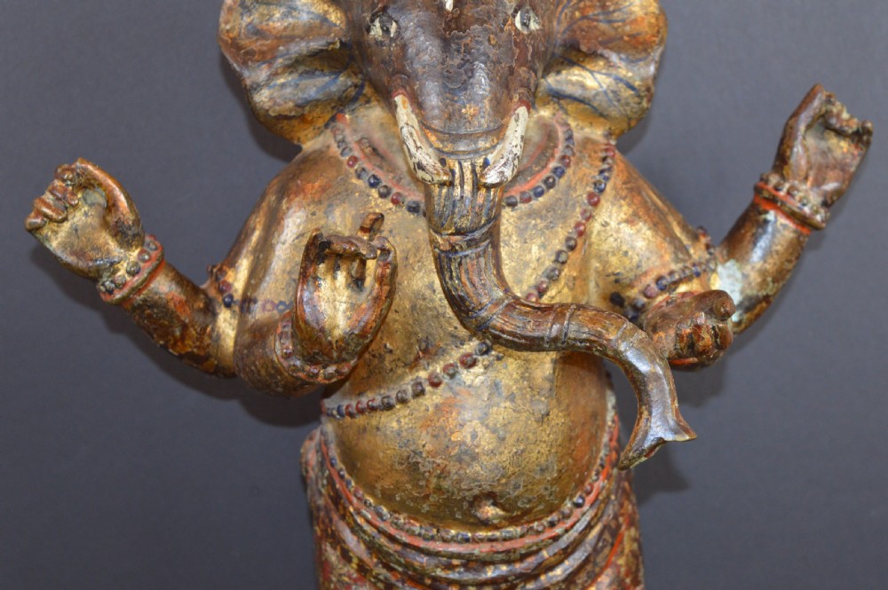 Large (10kg) Indian Bronze Ganesh Statue, c1820 View IV