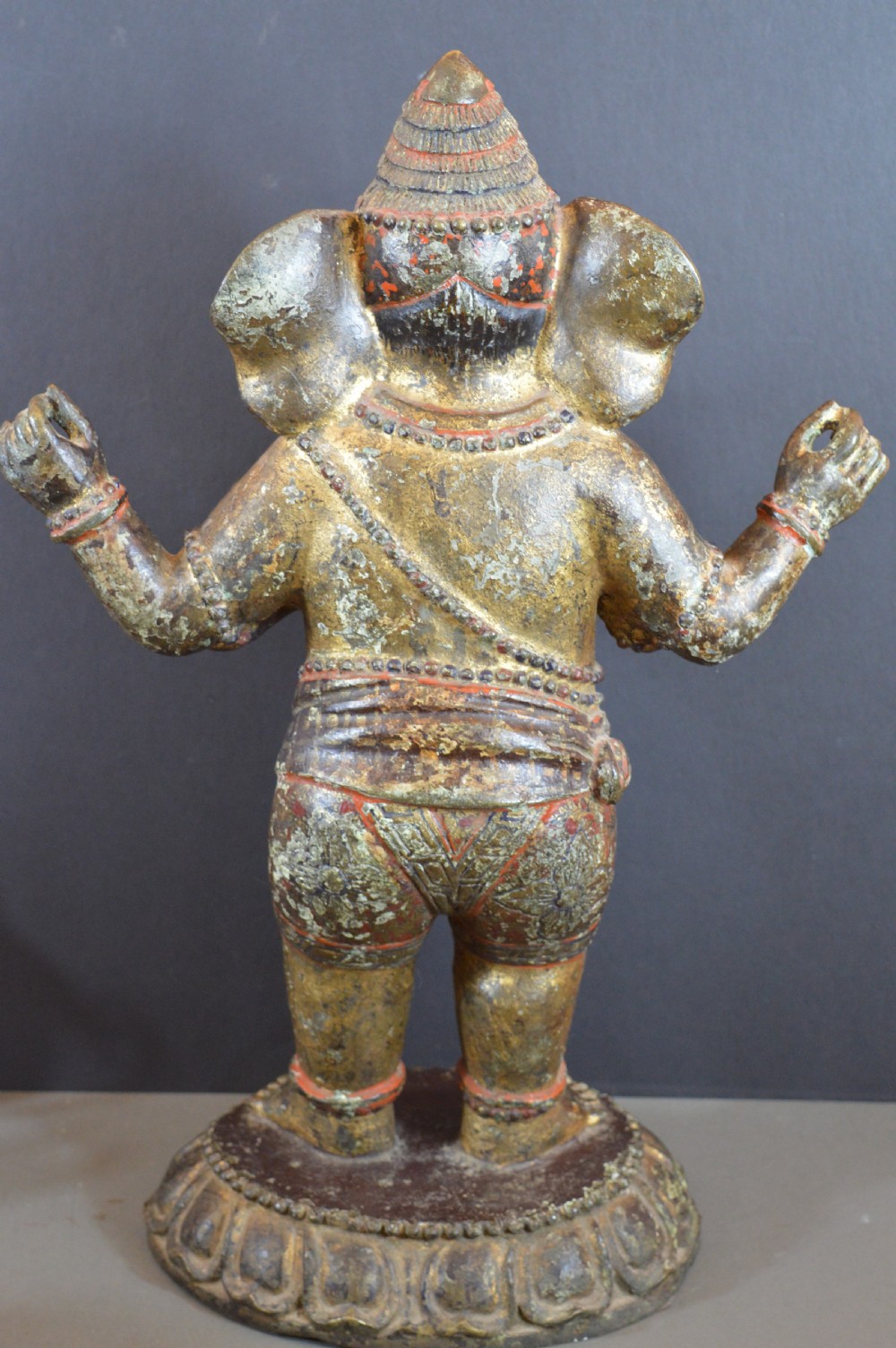Large (10kg) Indian Bronze Ganesh Statue, c1820 View XIII