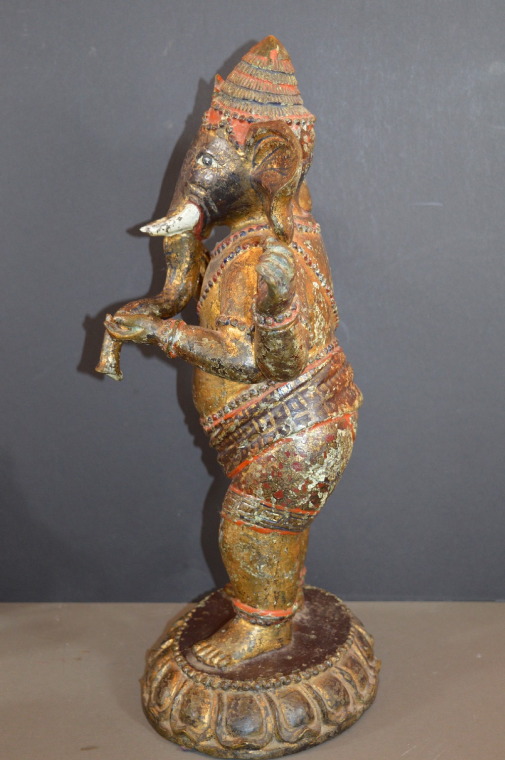 Large (10kg) Indian Bronze Ganesh Statue, c1820 View XIV