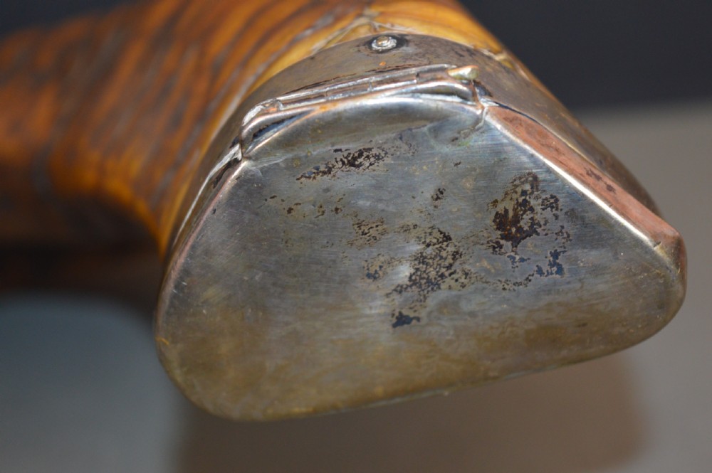 Large Rams Horn and Silver Inkwell, c1850 View XI