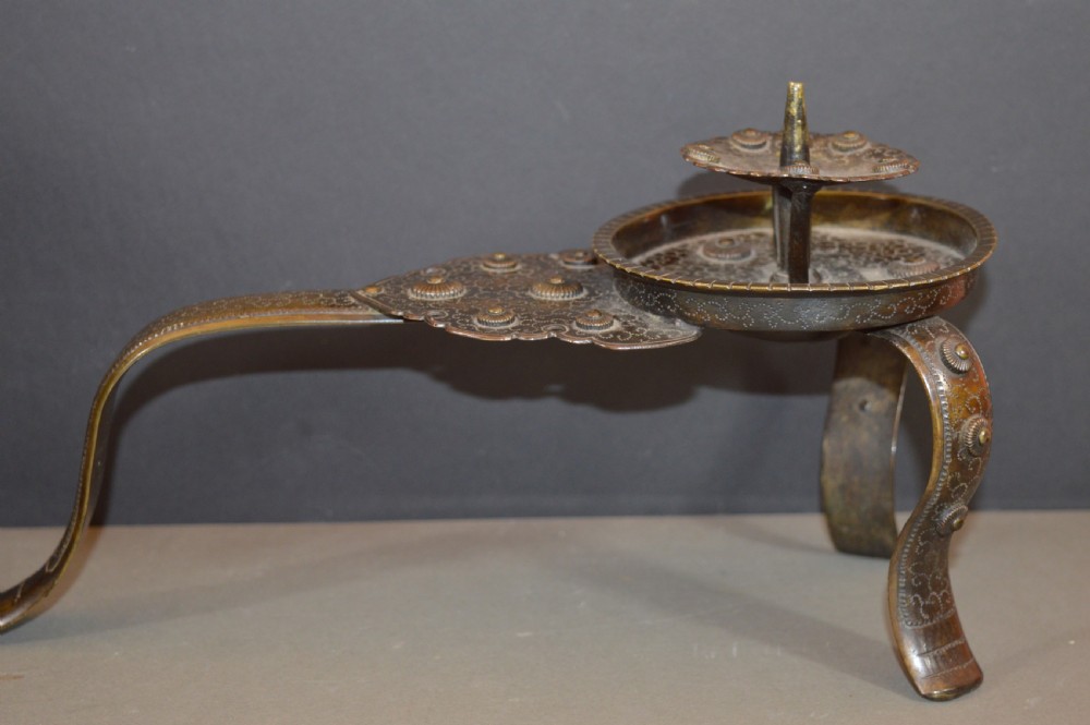 Fine Japanese Bronze Candle Holder,c1890