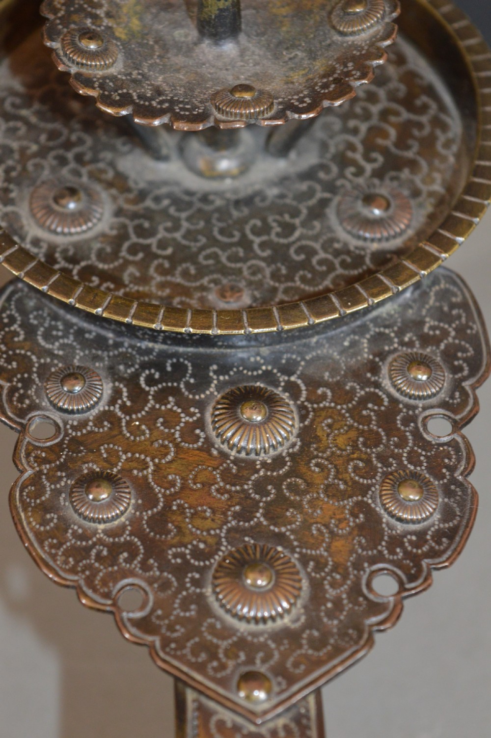 Fine Japanese Bronze Candle Holder,c1890 View V
