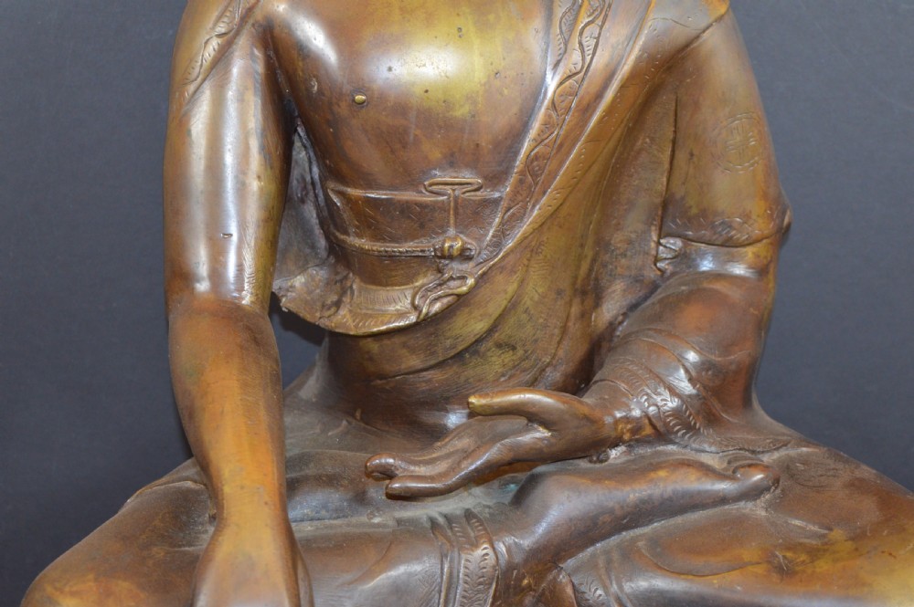 Large (10kg) Tibetan Bronze Buddha, c1890 View IV