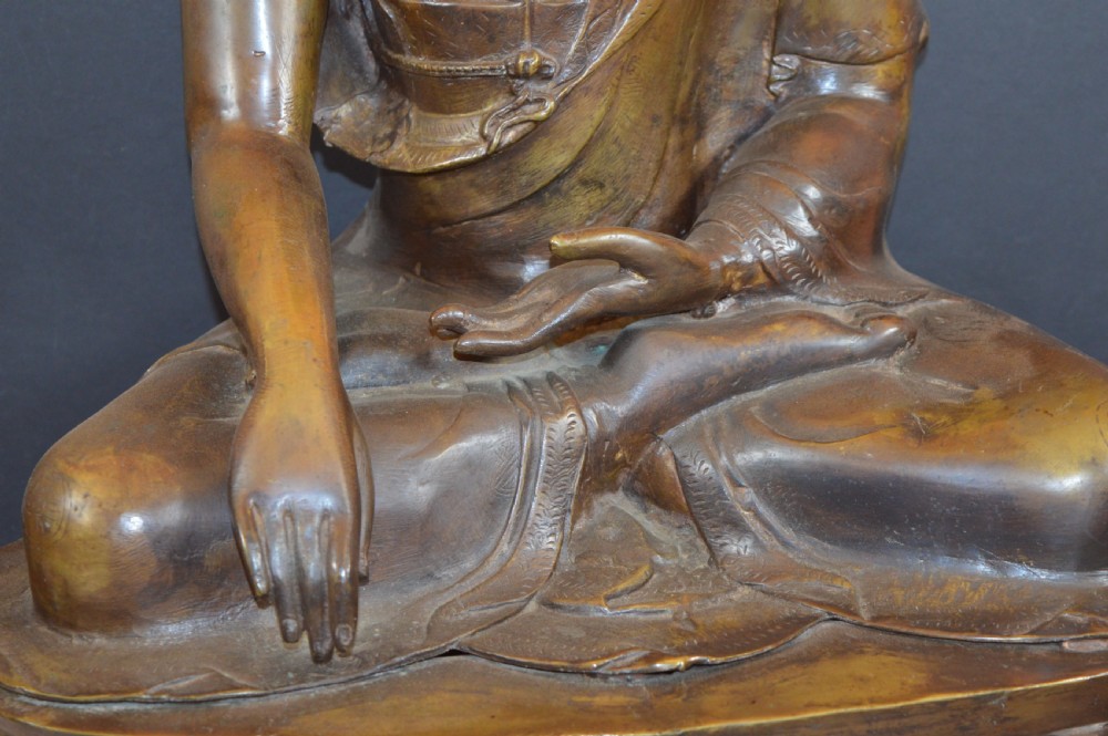 Large (10kg) Tibetan Bronze Buddha, c1890 View V