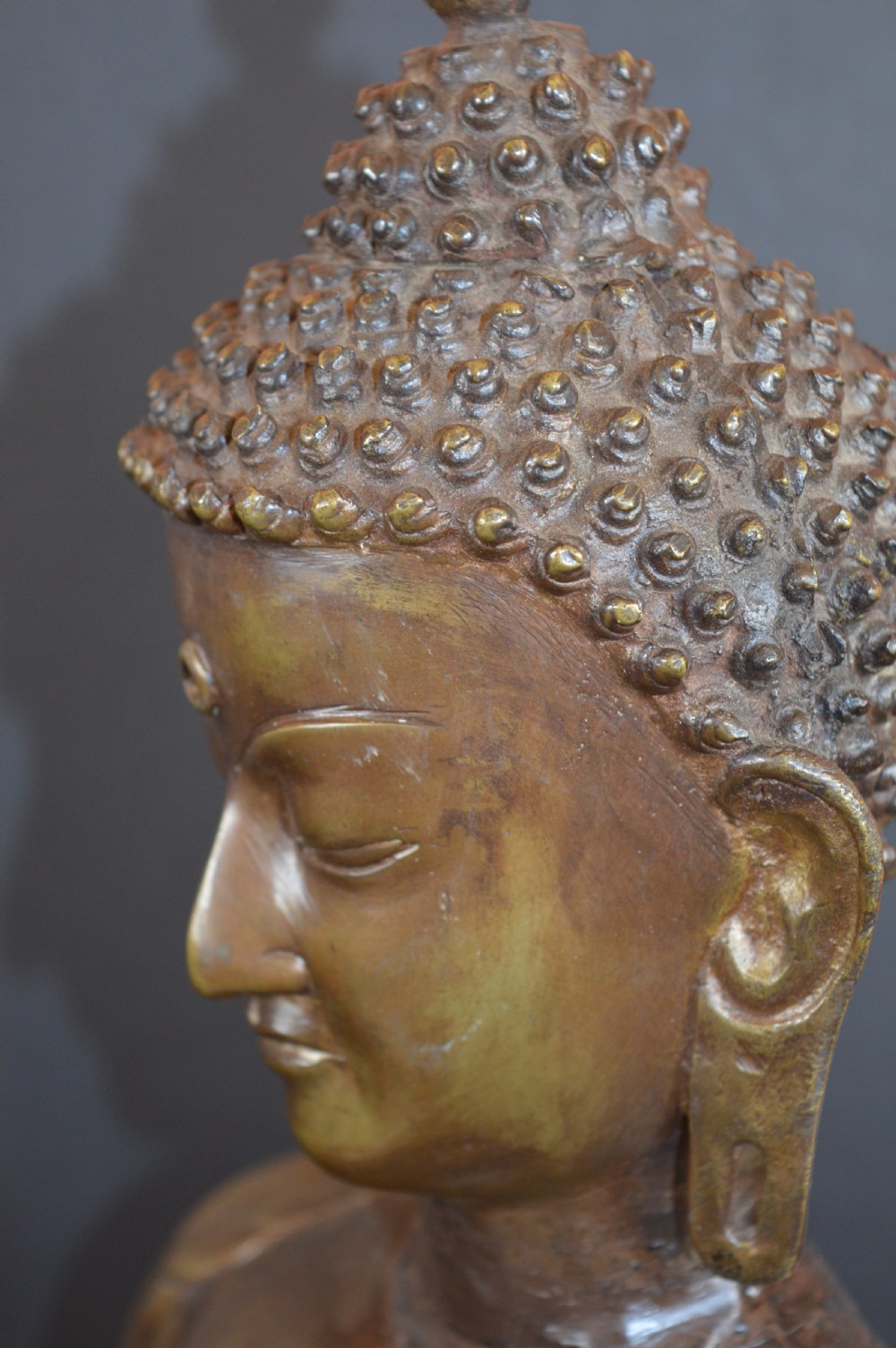 Large (10kg) Tibetan Bronze Buddha, c1890 View X