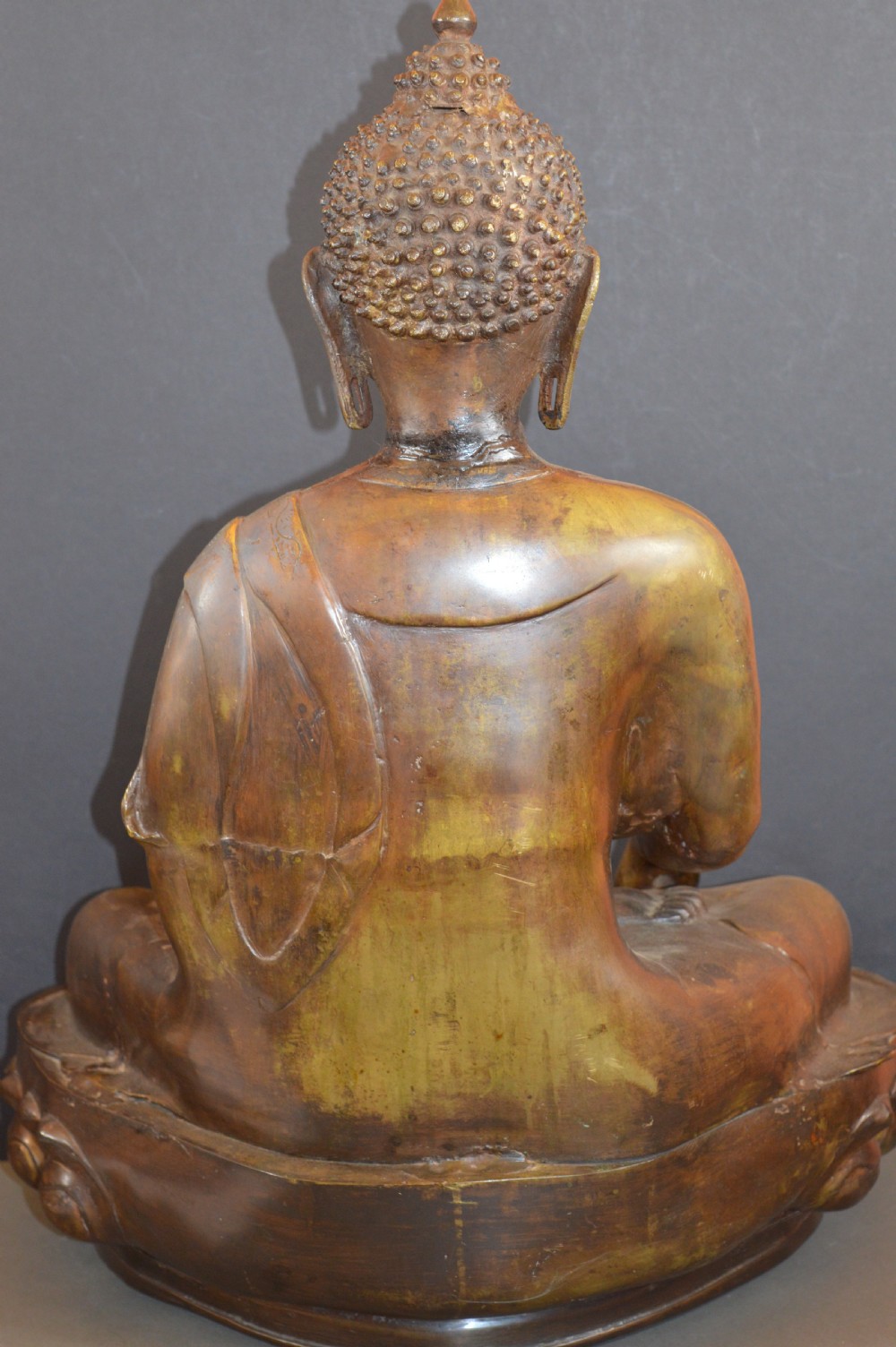 Large (10kg) Tibetan Bronze Buddha, c1890 View XI