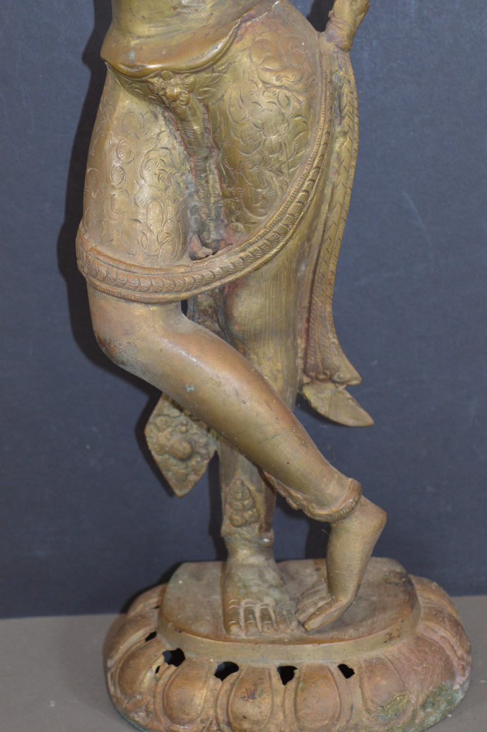 Large (56cm) Tibetan Bronze Goddess Tara, c1890 View IV