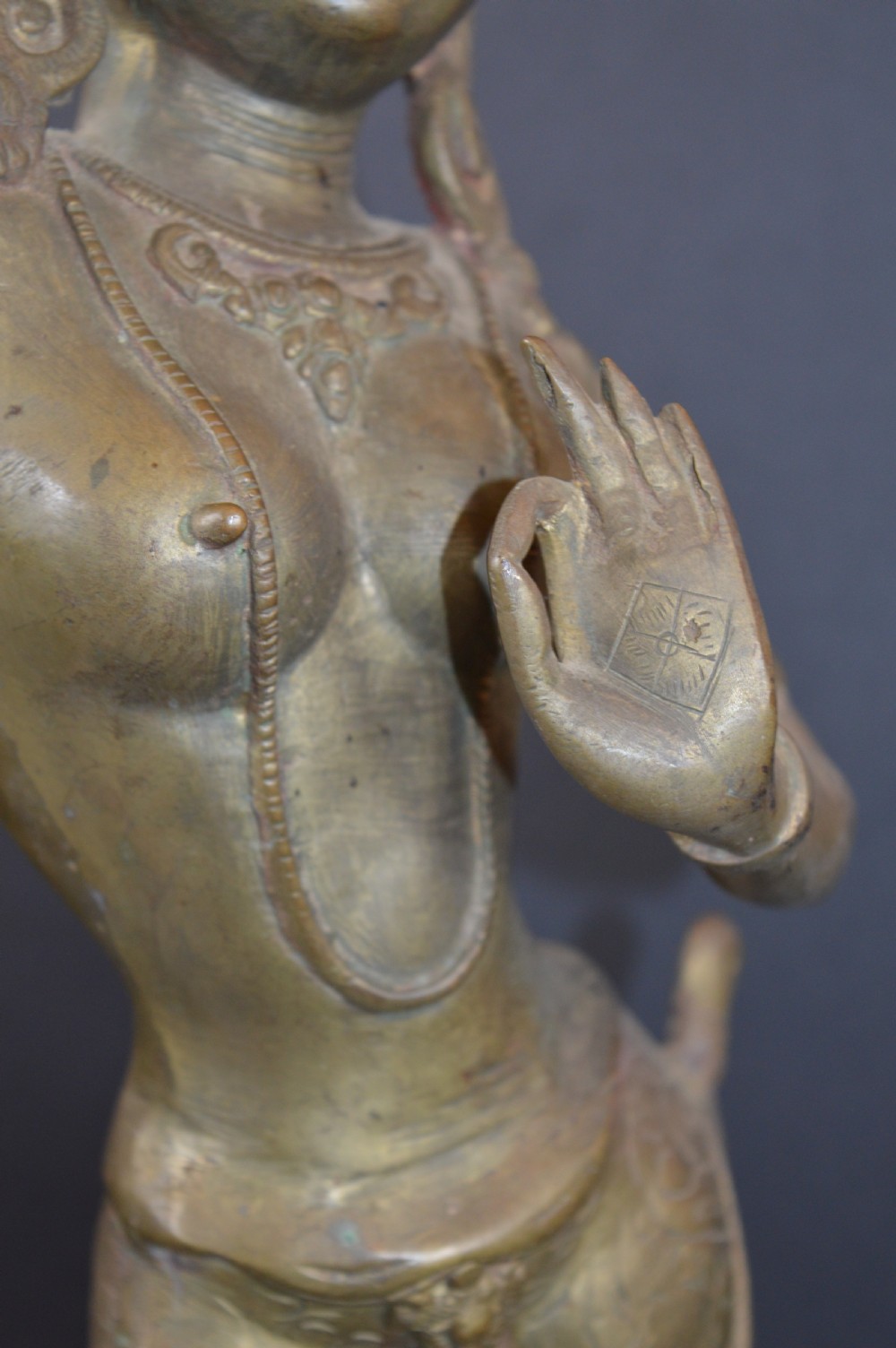 Large (56cm) Tibetan Bronze Goddess Tara, c1890 View X