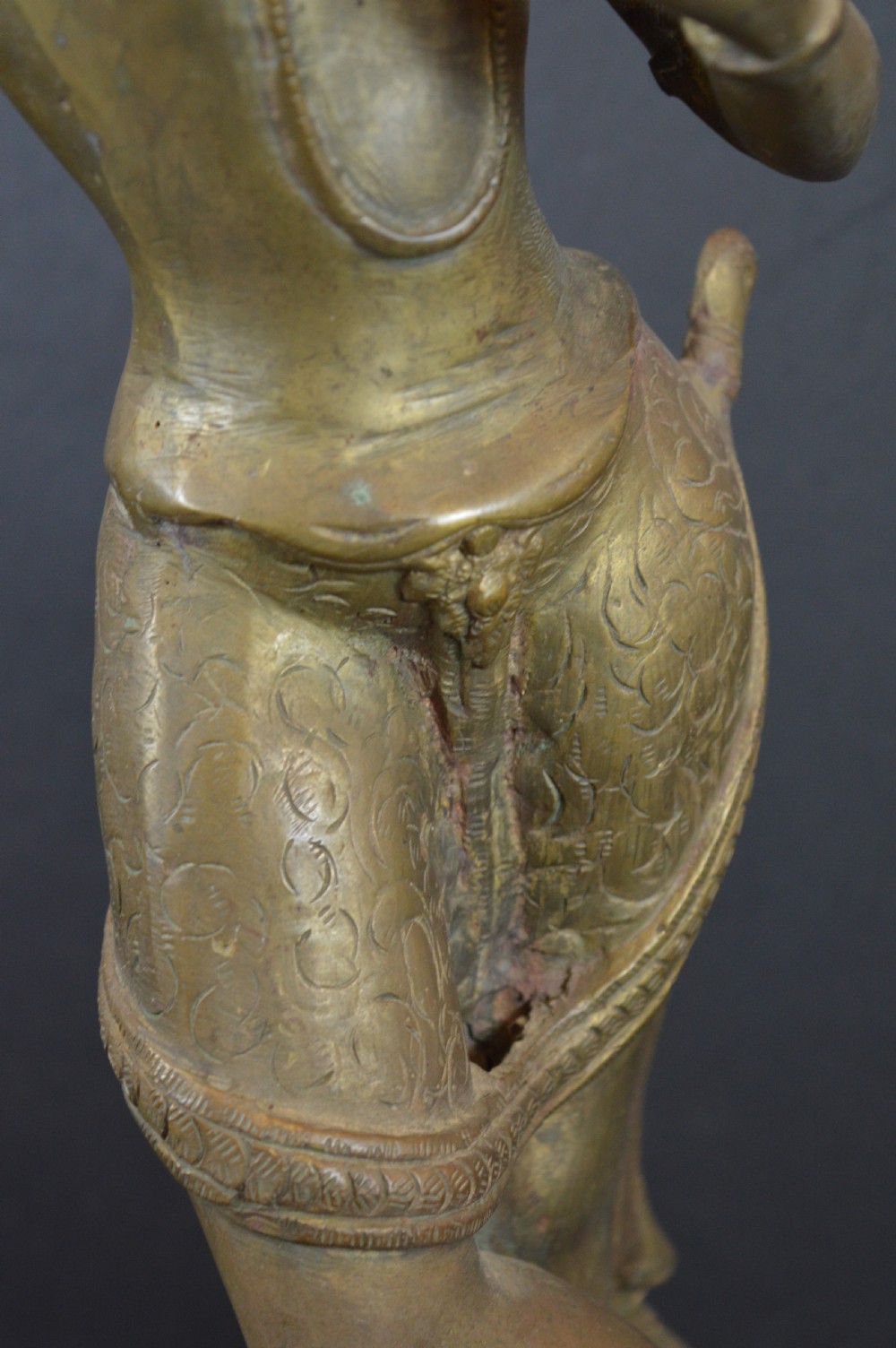Large (56cm) Tibetan Bronze Goddess Tara, c1890 View XI