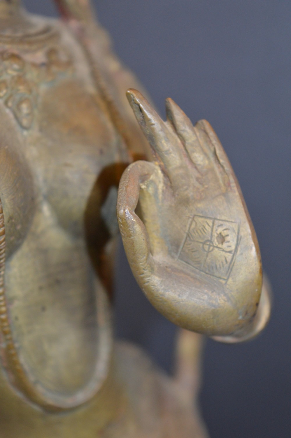 Large (56cm) Tibetan Bronze Goddess Tara, c1890 View XII