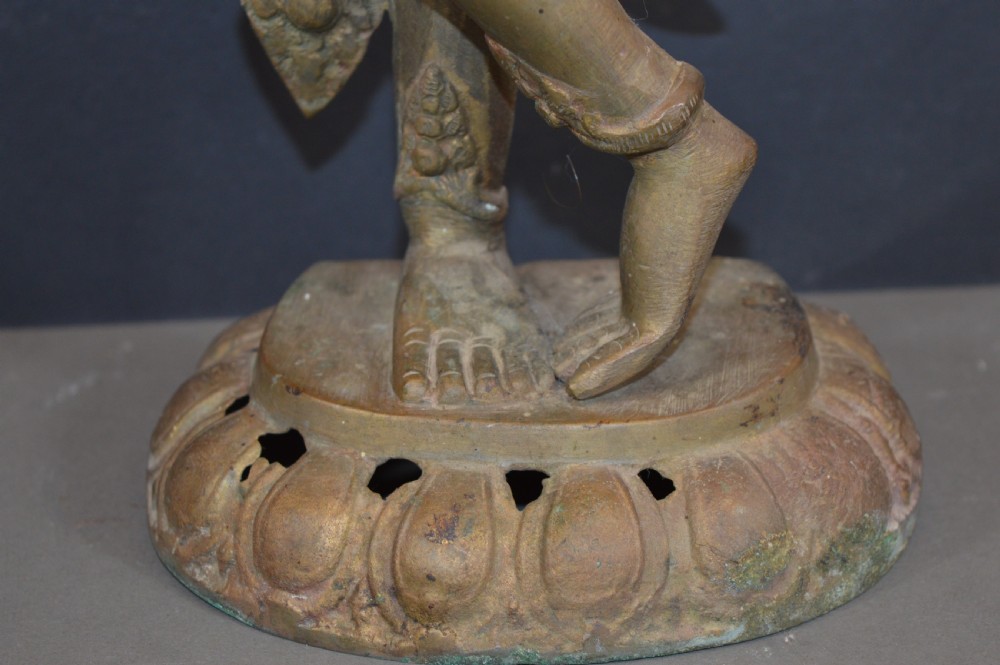 Large (56cm) Tibetan Bronze Goddess Tara, c1890 View XIV