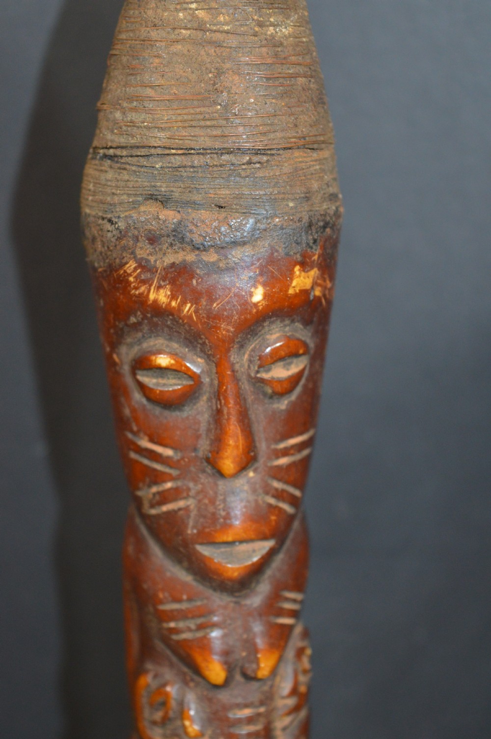 2 Carved Bone African Yoruba Tribal Statues, c1920 View VI