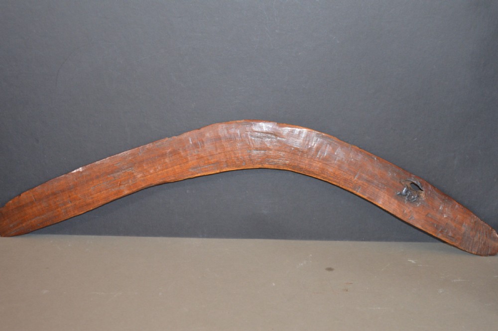 Hand Carved Australian Aboriginal Boomerang,c1890