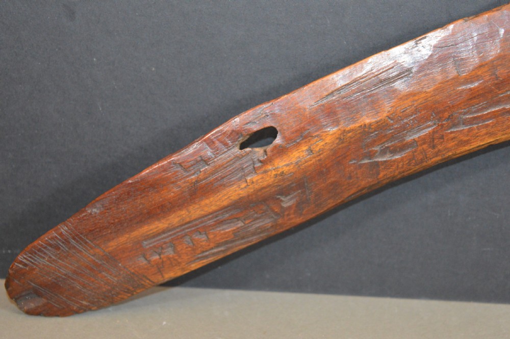 Hand Carved Australian Aboriginal Boomerang,c1890 View III