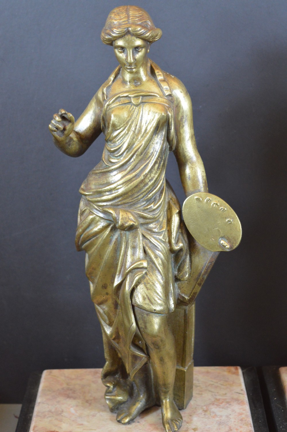 Pair Large (10kg) Grand Tour Statues, c1880 View II