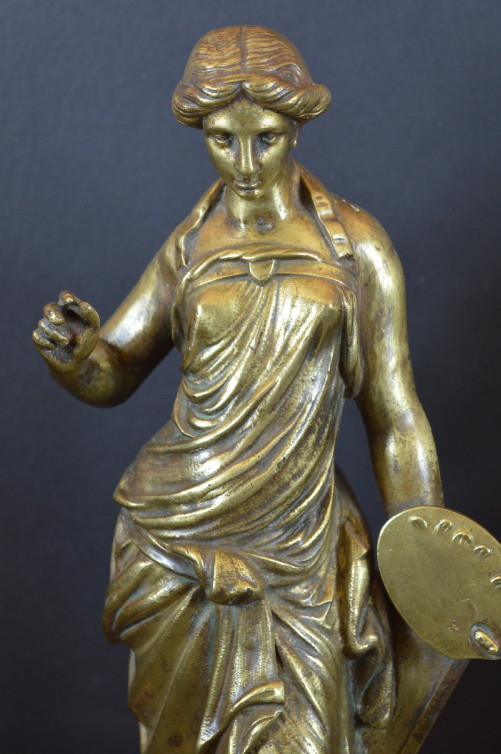 Pair Large (10kg) Grand Tour Statues, c1880 View III