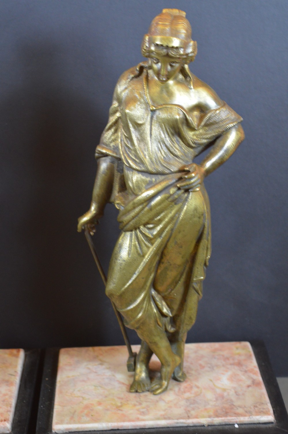 Pair Large (10kg) Grand Tour Statues, c1880 View IV