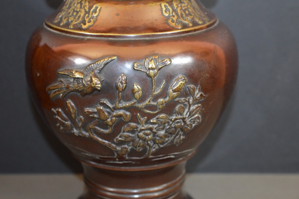 Large (1.7kg) Chinese Bronze Vase,c1880 View III
