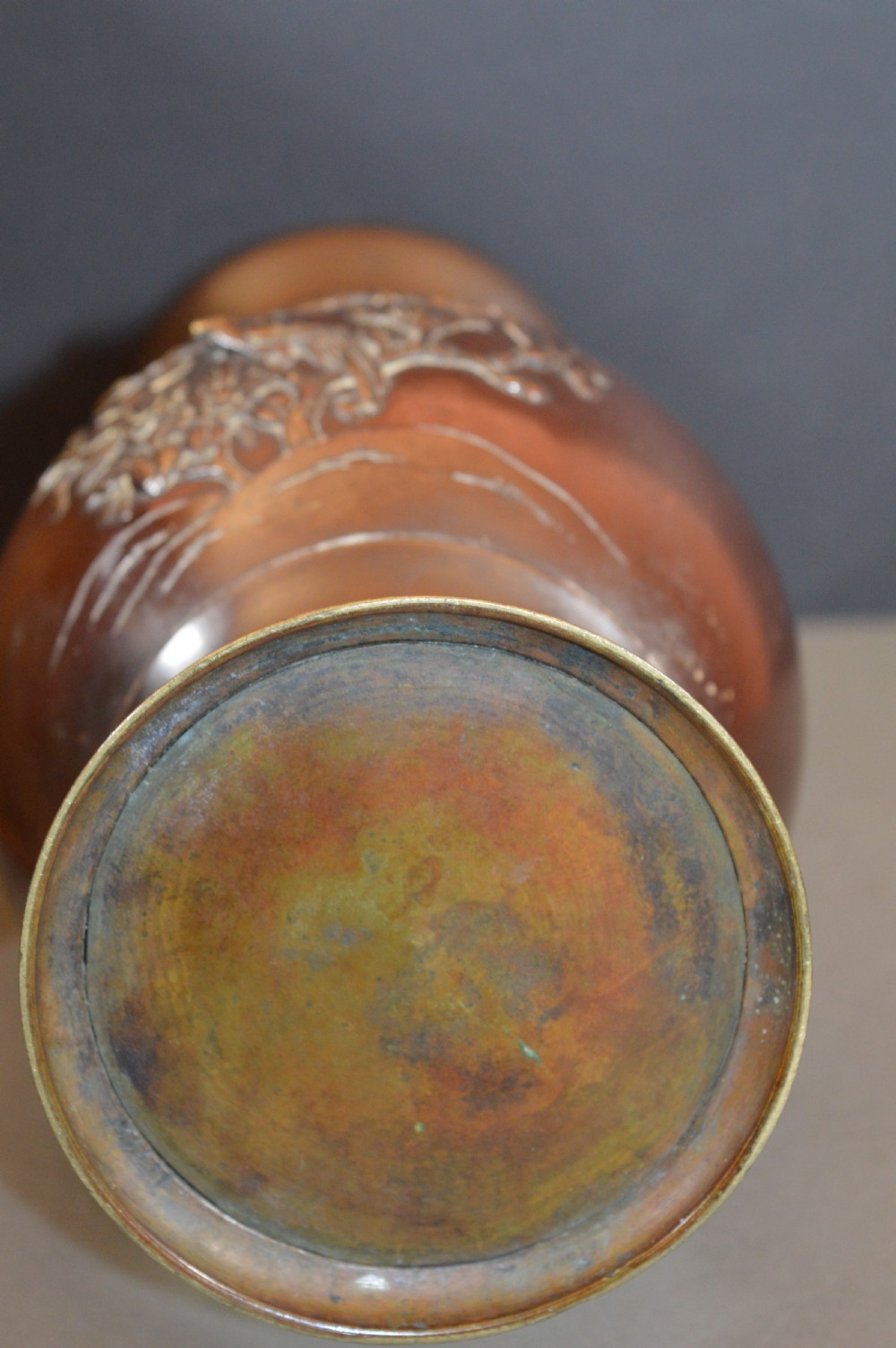 Large (1.7kg) Chinese Bronze Vase,c1880 View IX
