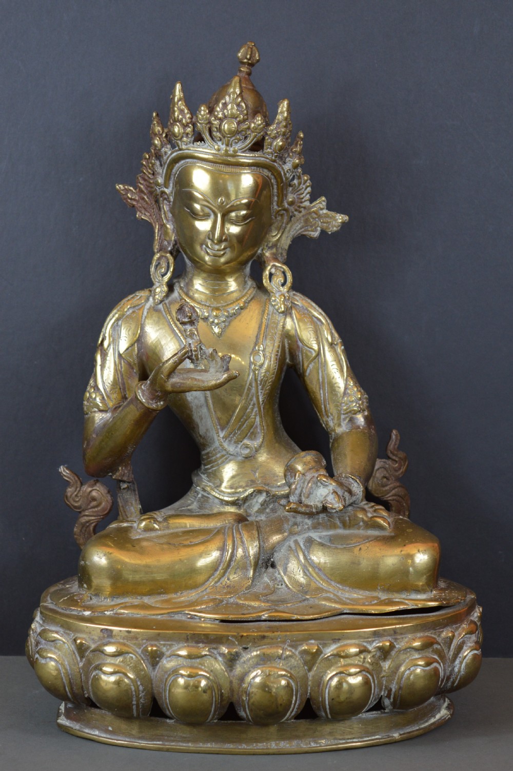 Large (5.3kg) Tibetan Bronze Buddha,c1880