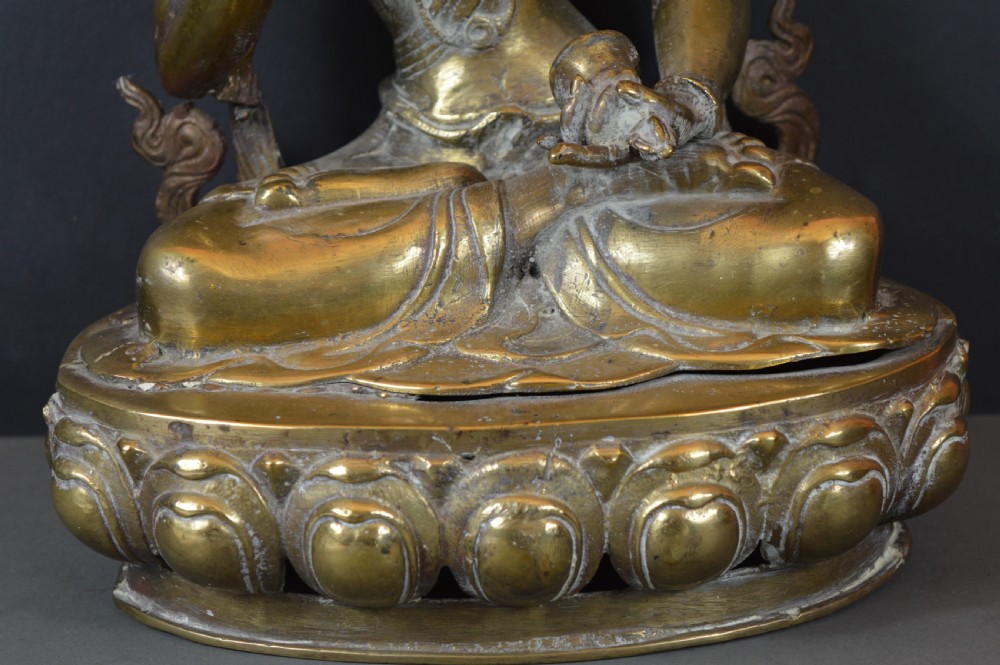Large (5.3kg) Tibetan Bronze Buddha,c1880 View III