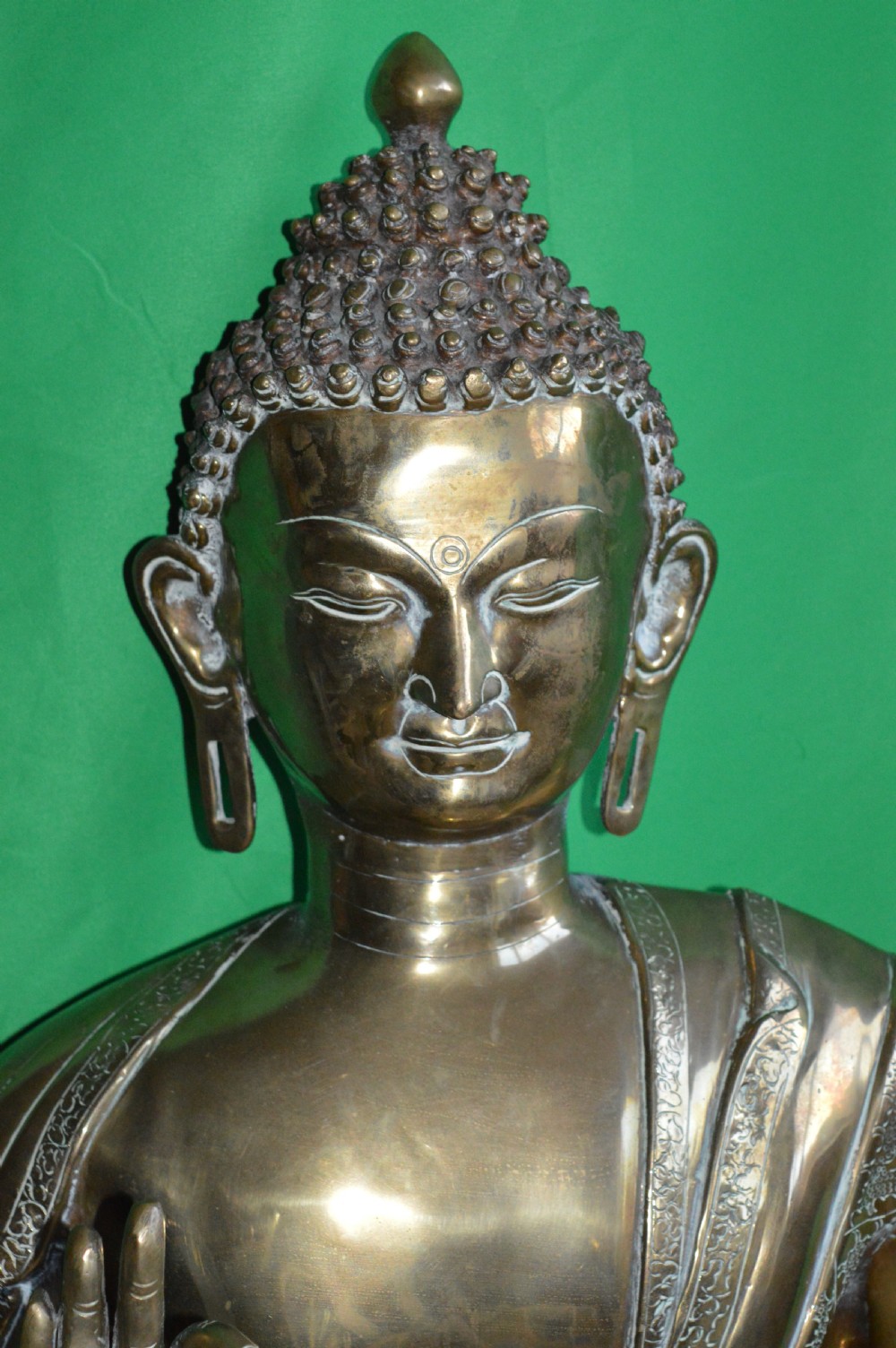 Large (50Kg) Tibetan Bronze Buddha,c1890 View III