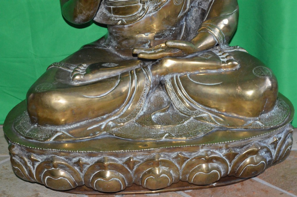 Large (50Kg) Tibetan Bronze Buddha,c1890 View IV