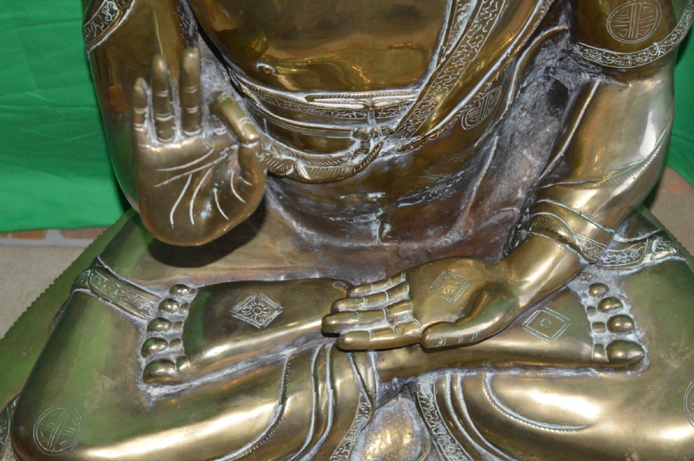 Large (50Kg) Tibetan Bronze Buddha,c1890 View VI