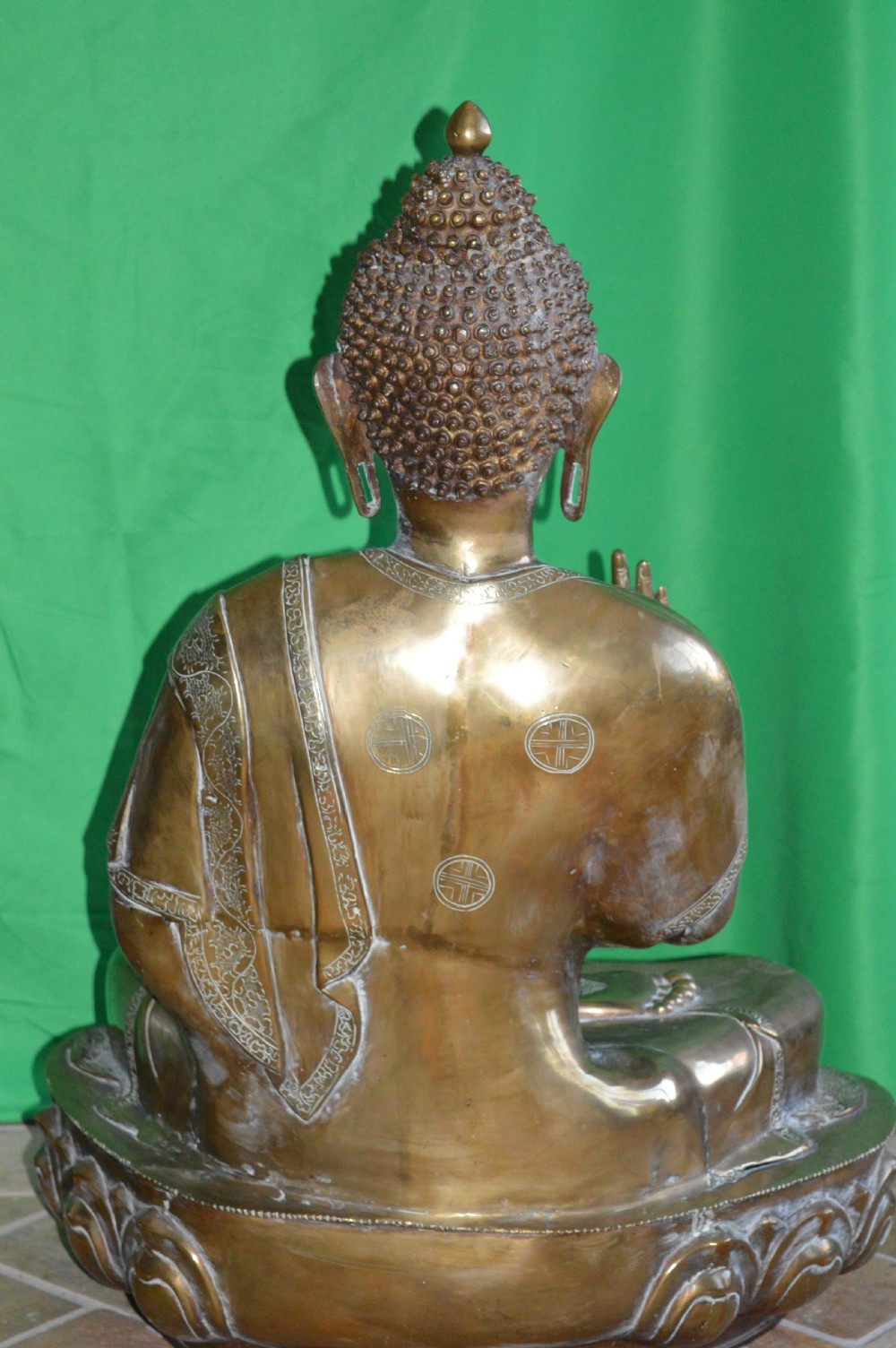Large (50Kg) Tibetan Bronze Buddha,c1890 View IX
