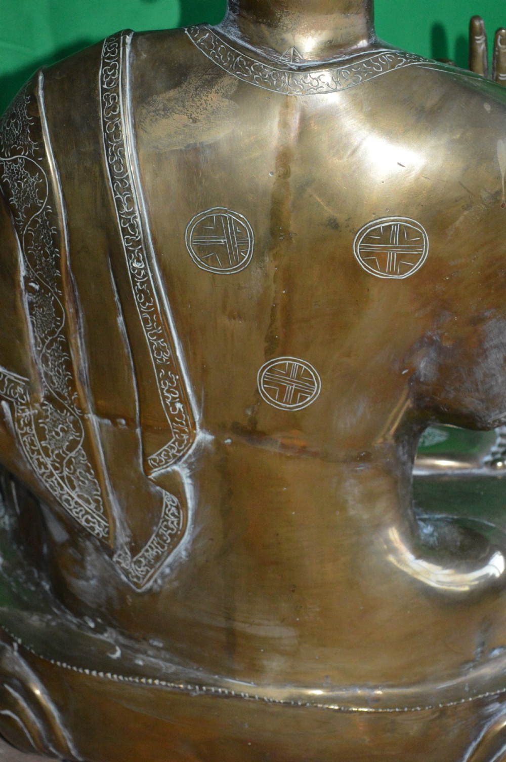 Large (50Kg) Tibetan Bronze Buddha,c1890 View X