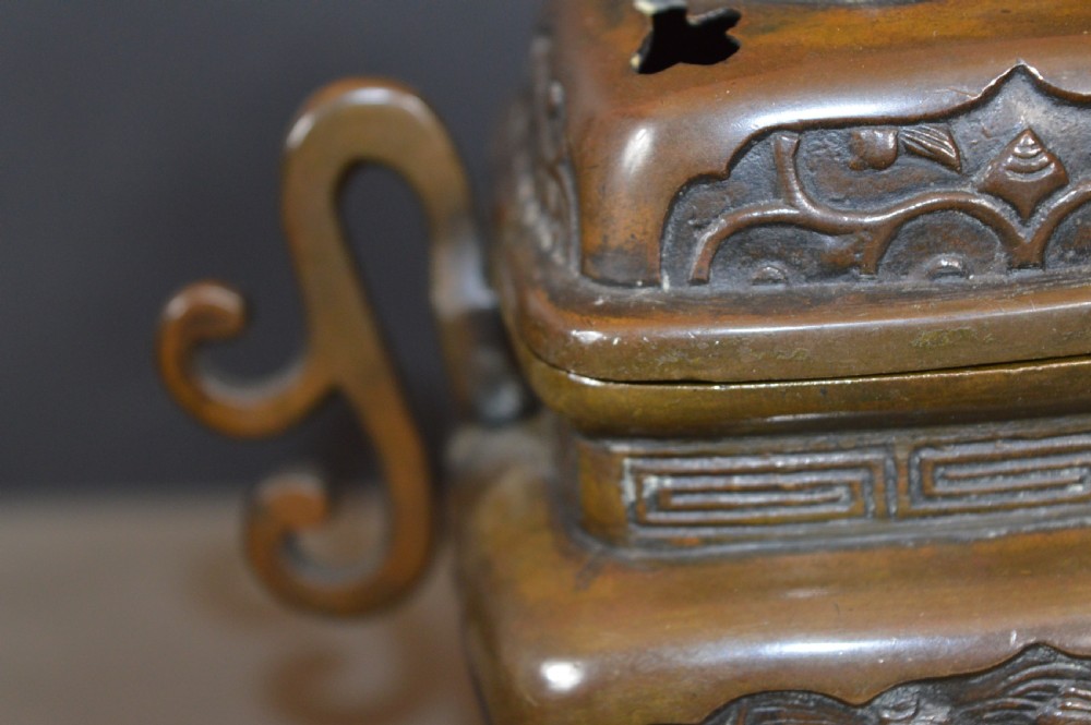 Fine Chinese Bronze Censer, c 1890 View X