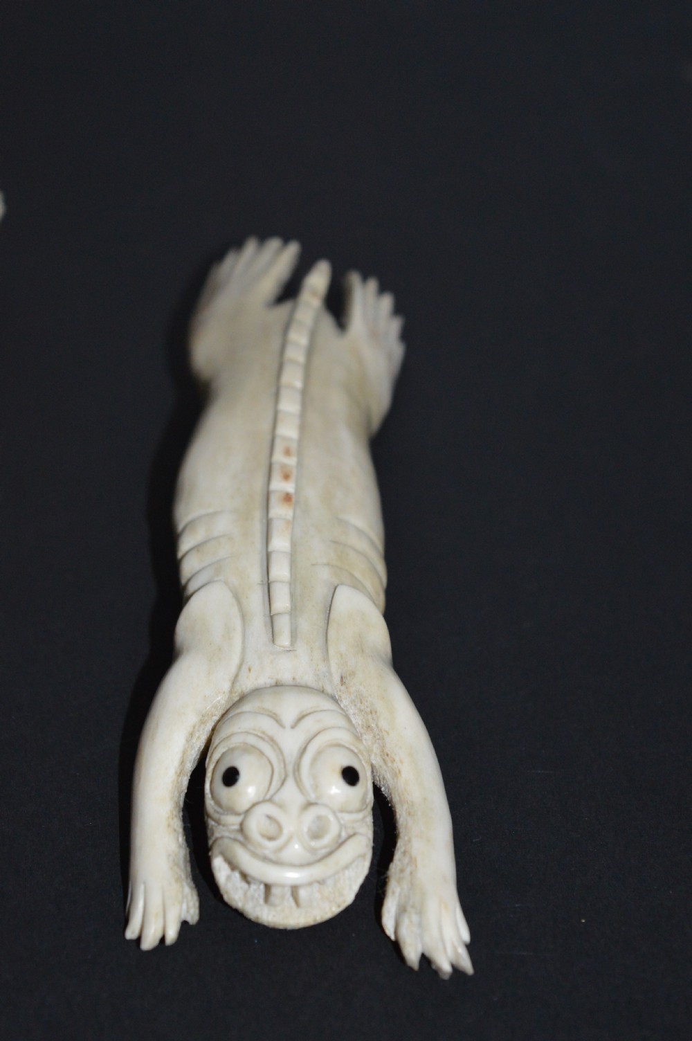2  Inuit Tupilak Carved Bone Figures,c1890 View III
