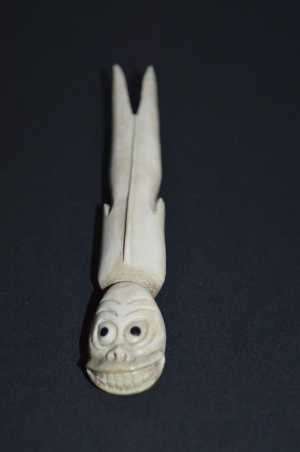 2  Inuit Tupilak Carved Bone Figures,c1890 View VI