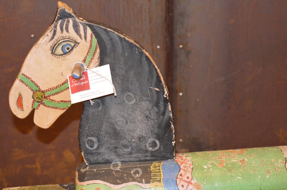 Hand Painted Folk Art Rocking Horse, c1890 View II