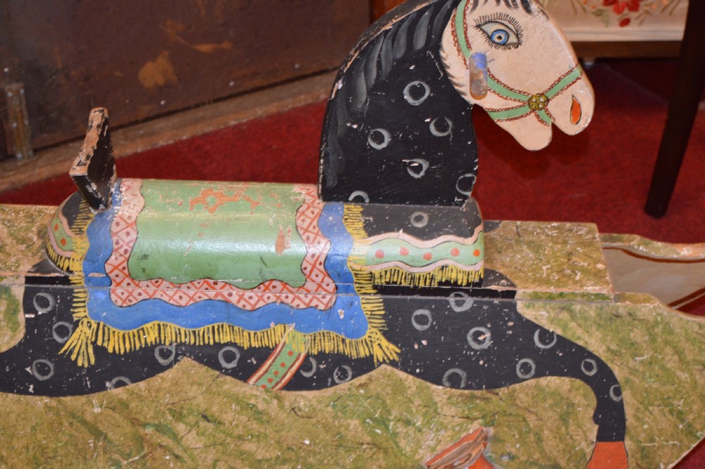 Hand Painted Folk Art Rocking Horse, c1890 View VIII