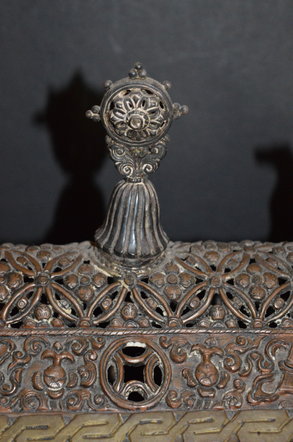 Large (2.7kg) Tibetan Temple Incense Burner, c1890 View III