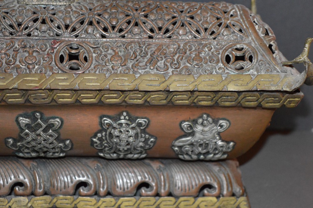 Large (2.7kg) Tibetan Temple Incense Burner, c1890 View V