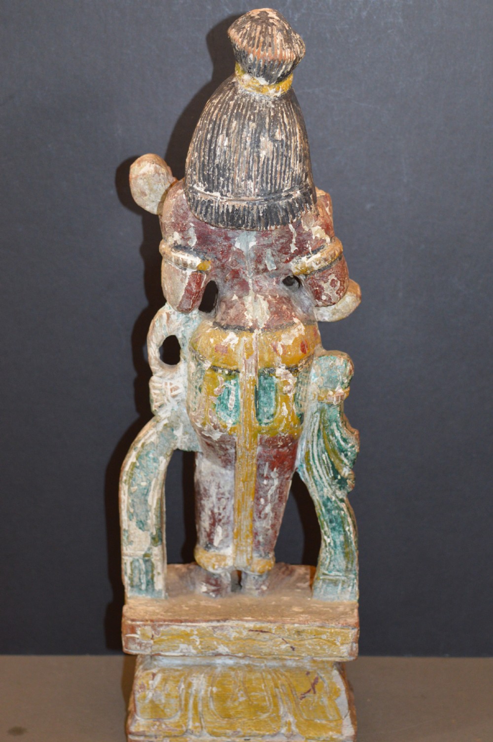 Indian Polychrome Statue Goddess Saraswati, c1790 View VI