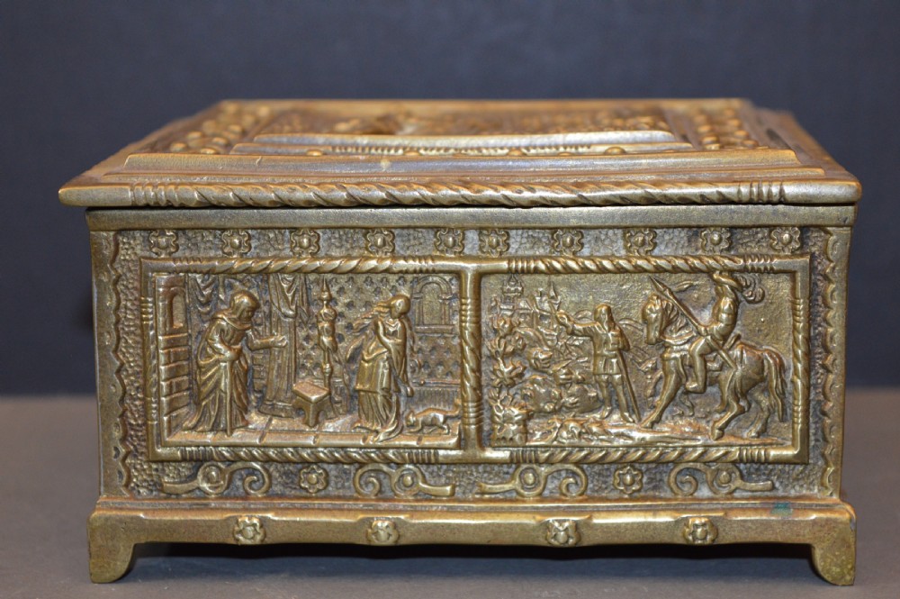 French Bronze Casket/Box, c1890