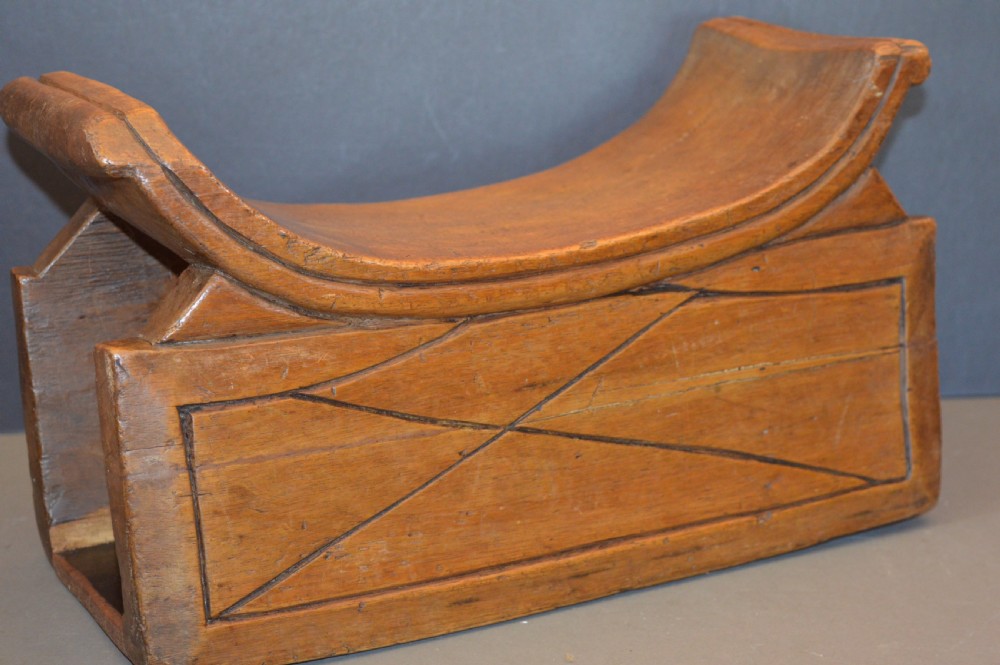 African Hardwood Tribal Head Rest, c1890 View VI