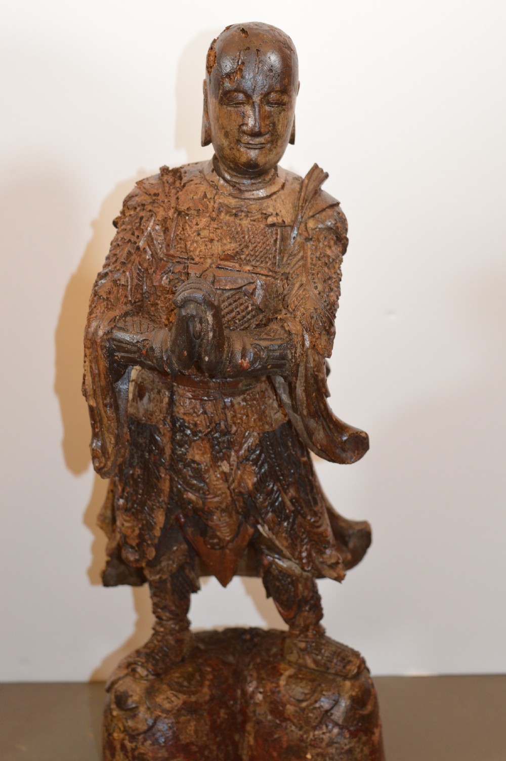 2 Ming Dynasty Chinese Carved Buddhist Statues, c1600 View III