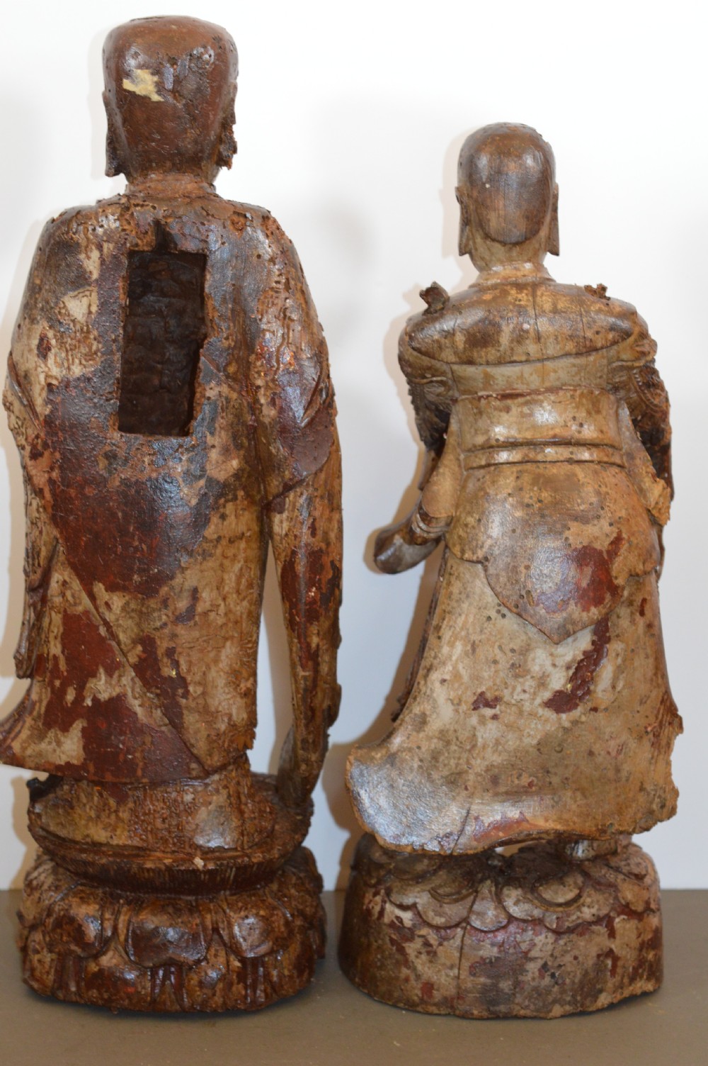 2 Ming Dynasty Chinese Carved Buddhist Statues, c1600 View V
