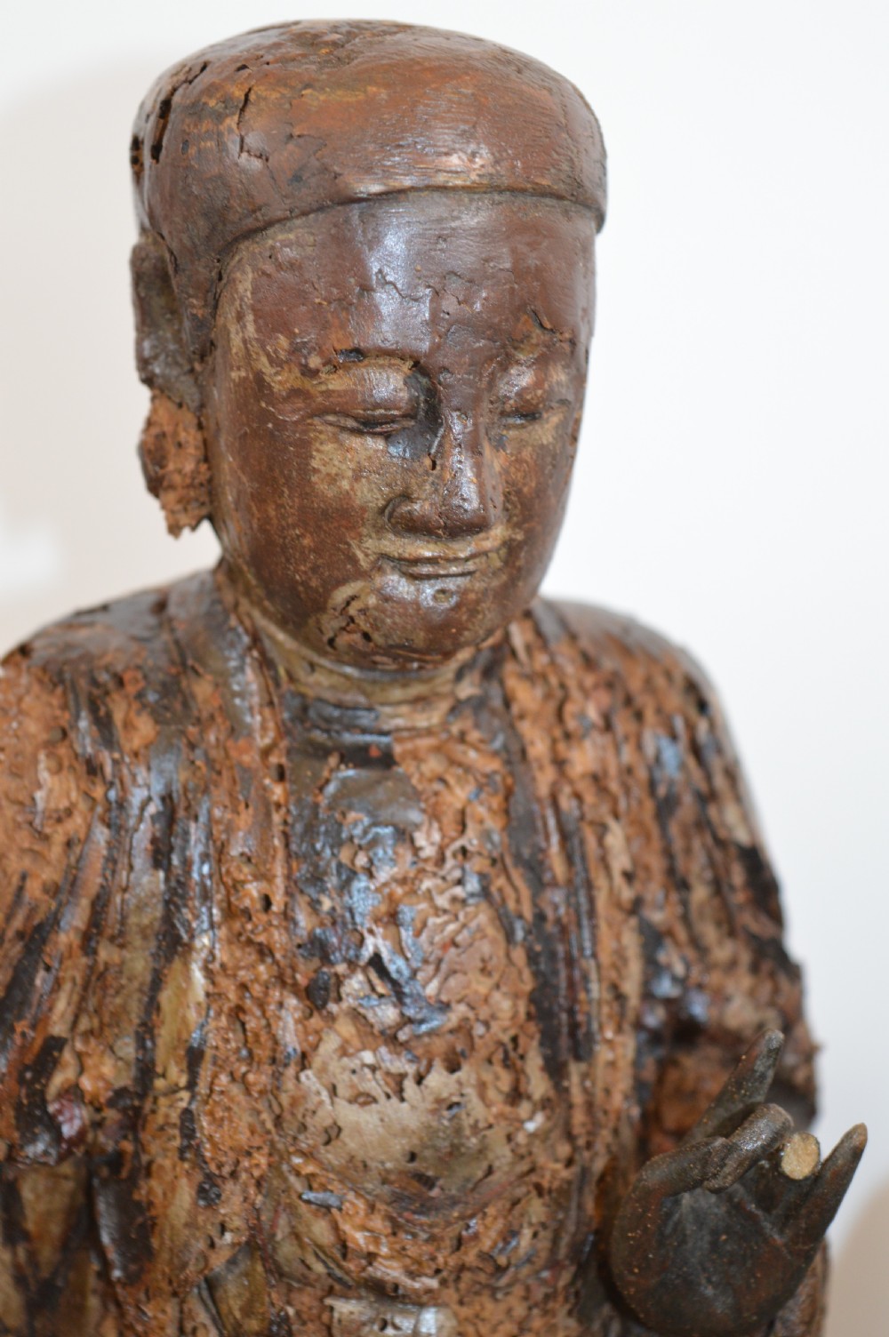 2 Ming Dynasty Chinese Carved Buddhist Statues, c1600 View X