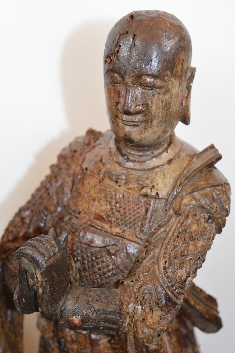 2 Ming Dynasty Chinese Carved Buddhist Statues, c1600 View XI