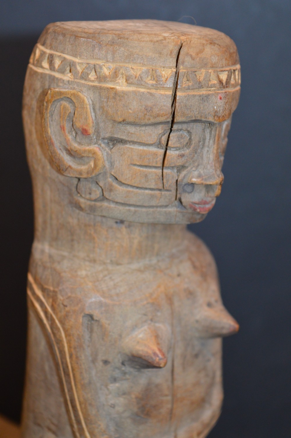 Oceanic Carved Wood Fertility Statue, c1880 View VI