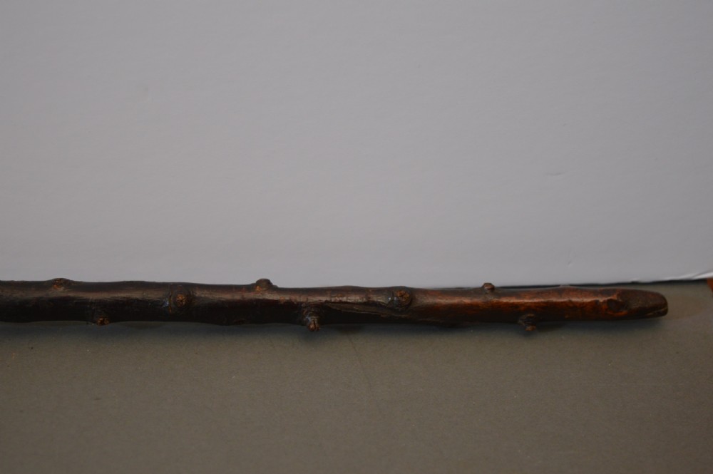 Irish Blackthorn Clenched Fist Swagger Stick, c1840 View V