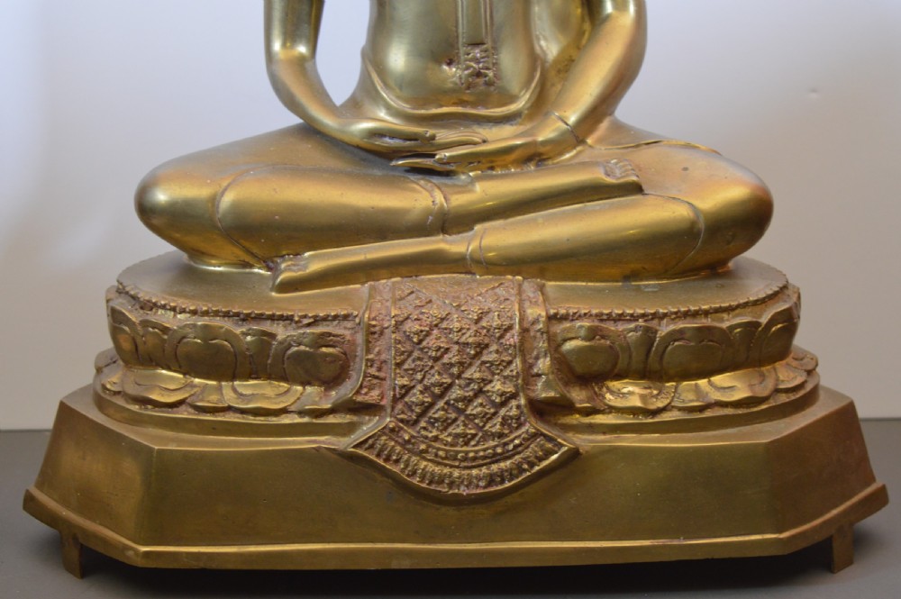 Large (6.8kg) Thai Bronze Buddha, c1930 View II