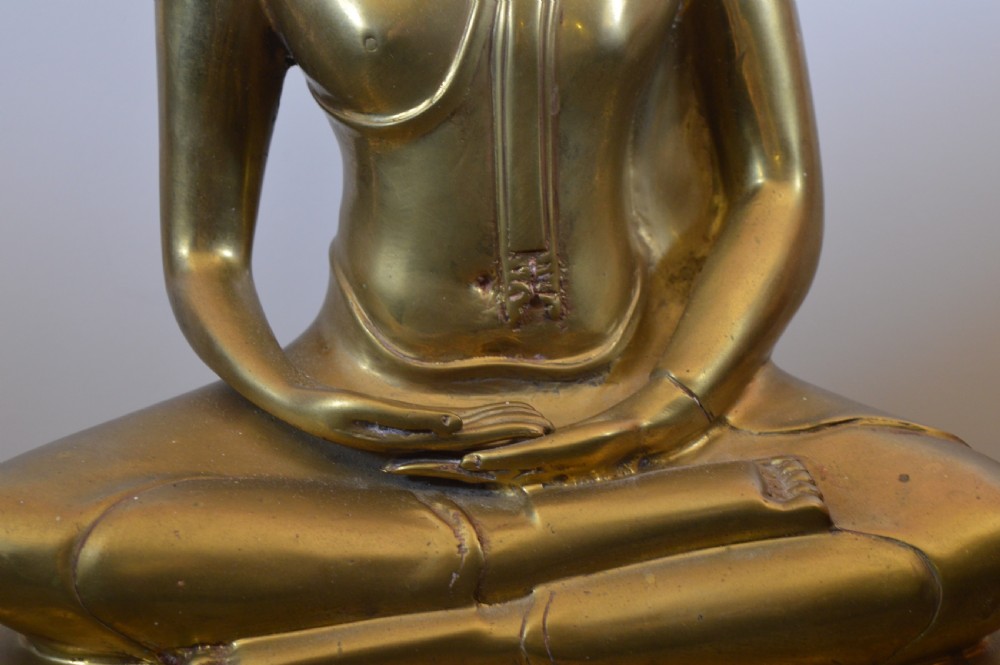 Large (6.8kg) Thai Bronze Buddha, c1930 View IV